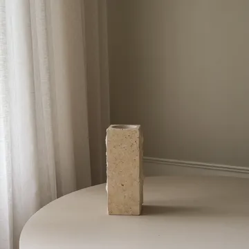 Limestone Edge 大理石花瓶 - 中号，30cm - Botané