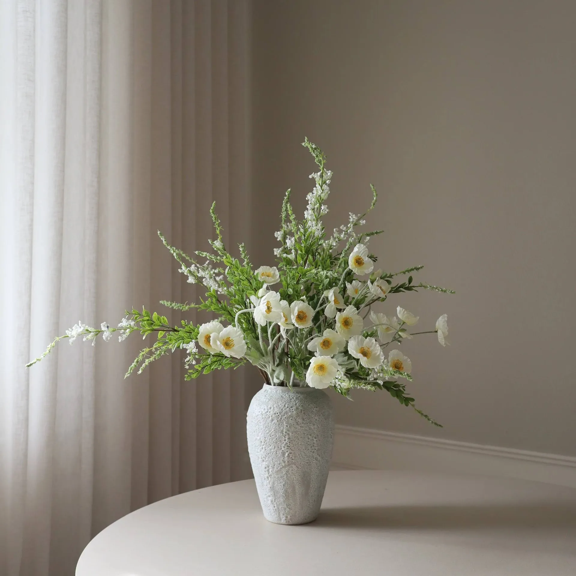 Midsummer Day 仲夏之日 仿真花艺术装置, 虞美人野花_12支装 Botané