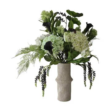 Moonlit Garden 人造花束 - 绣球花-鹦鹉郁金香-马蹄莲，106cm，17支 - Botané