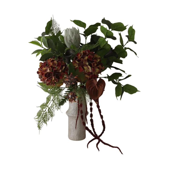Noir Botanica 人造花束 - 绣球花-马蹄莲-红掌 112cm，15件 - Botané