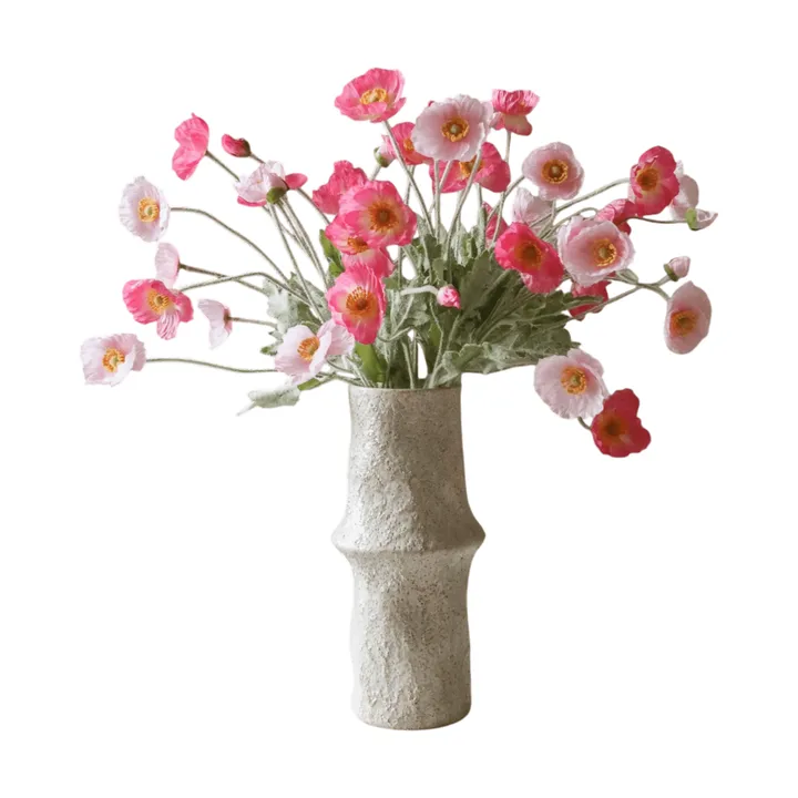Poppy 虞美人 仿真花艺术装置 - 粉色追踪_浅粉色-粉色_10支装 - Botané