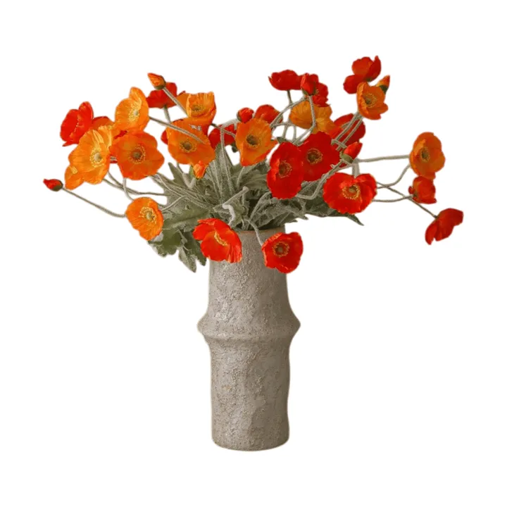 Poppy Sunset 人造花束 - 罂粟，56cm，11支 - Botané