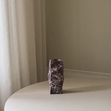 Rosso Levanto Edge 大理石花瓶 - 小号，25cm - Botané