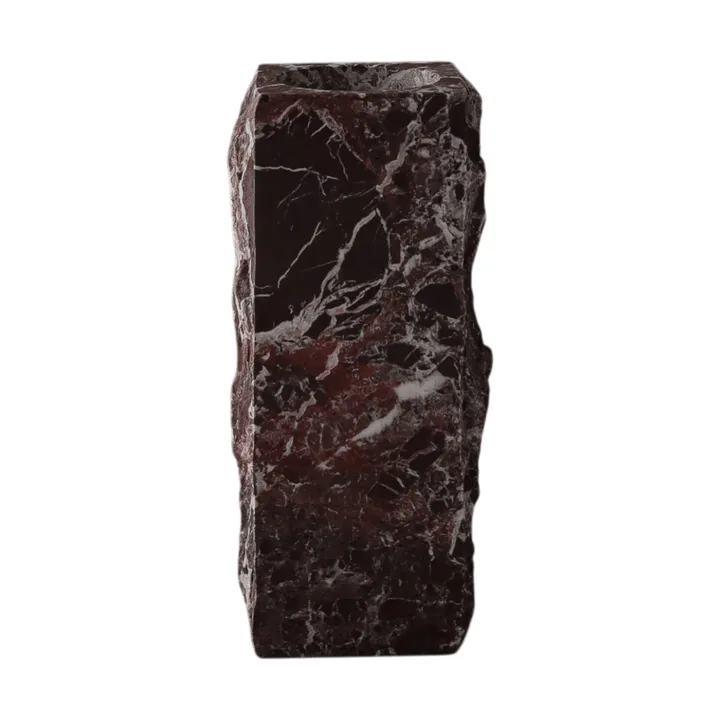 Rosso Levanto Edge 大理石花瓶 - 中号，30cm - Botané