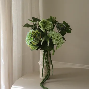 Sage Garden 人造花束 - 绣球花-半仙人掌大丽花 112cm，10件 - Botané