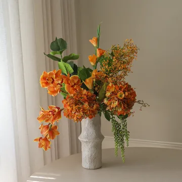 The Orangery 人造花束 - 大花蕙兰-剑兰-绣球花，85cm，10件 - Botané