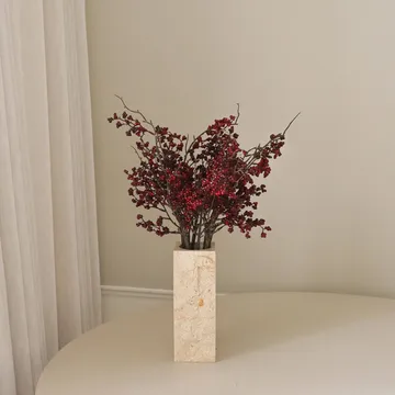 Wild Berry 人造花束 - 深红色浆果枝，66cm - Botané