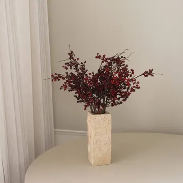 Wild Berry 人造花束 - 深红色浆果枝，66cm - Botané