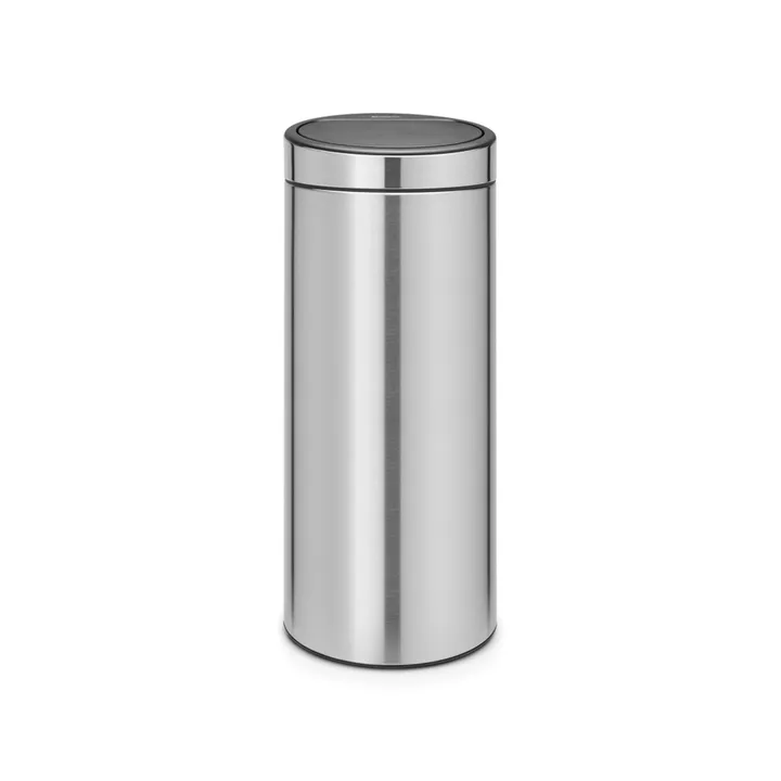新款触控垃圾桶带塑料内桶 30 L - 拉丝钢色 - Brabantia