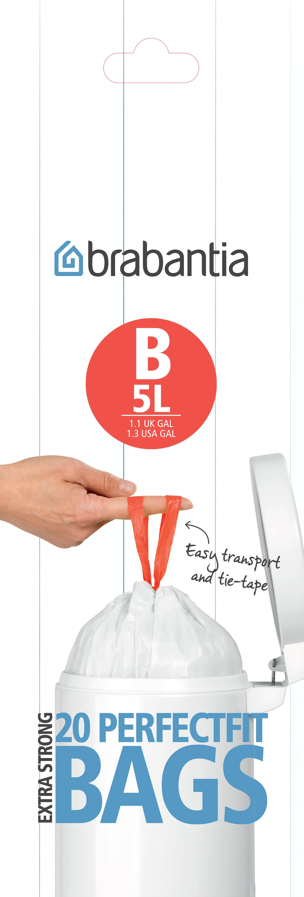 垃圾袋 B, 5Ltr 20 bags/roll, 5L Brabantia