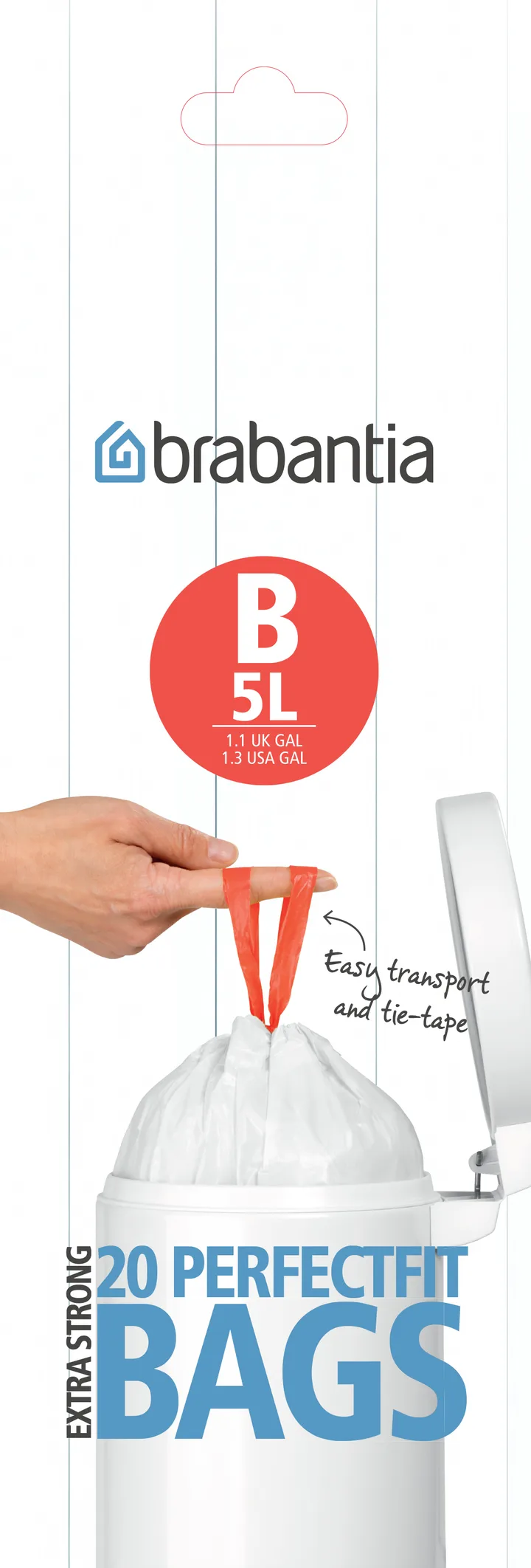 垃圾袋 B, 5Ltr 20 bags/roll - 5L - Brabantia