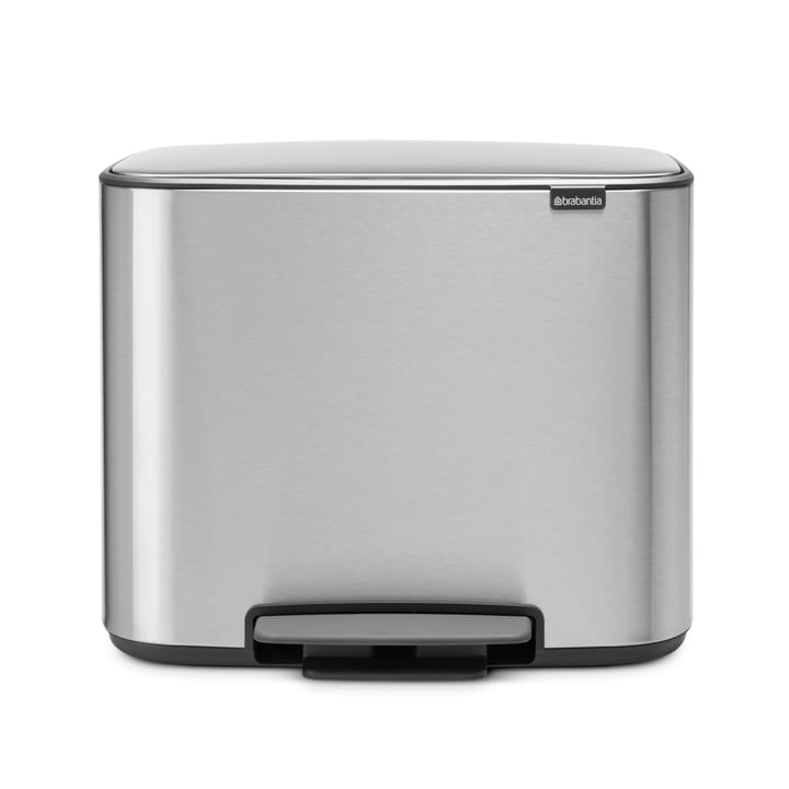 Bo 脚踏式垃圾桶  11+23 l - mineral steel FFP - Brabantia