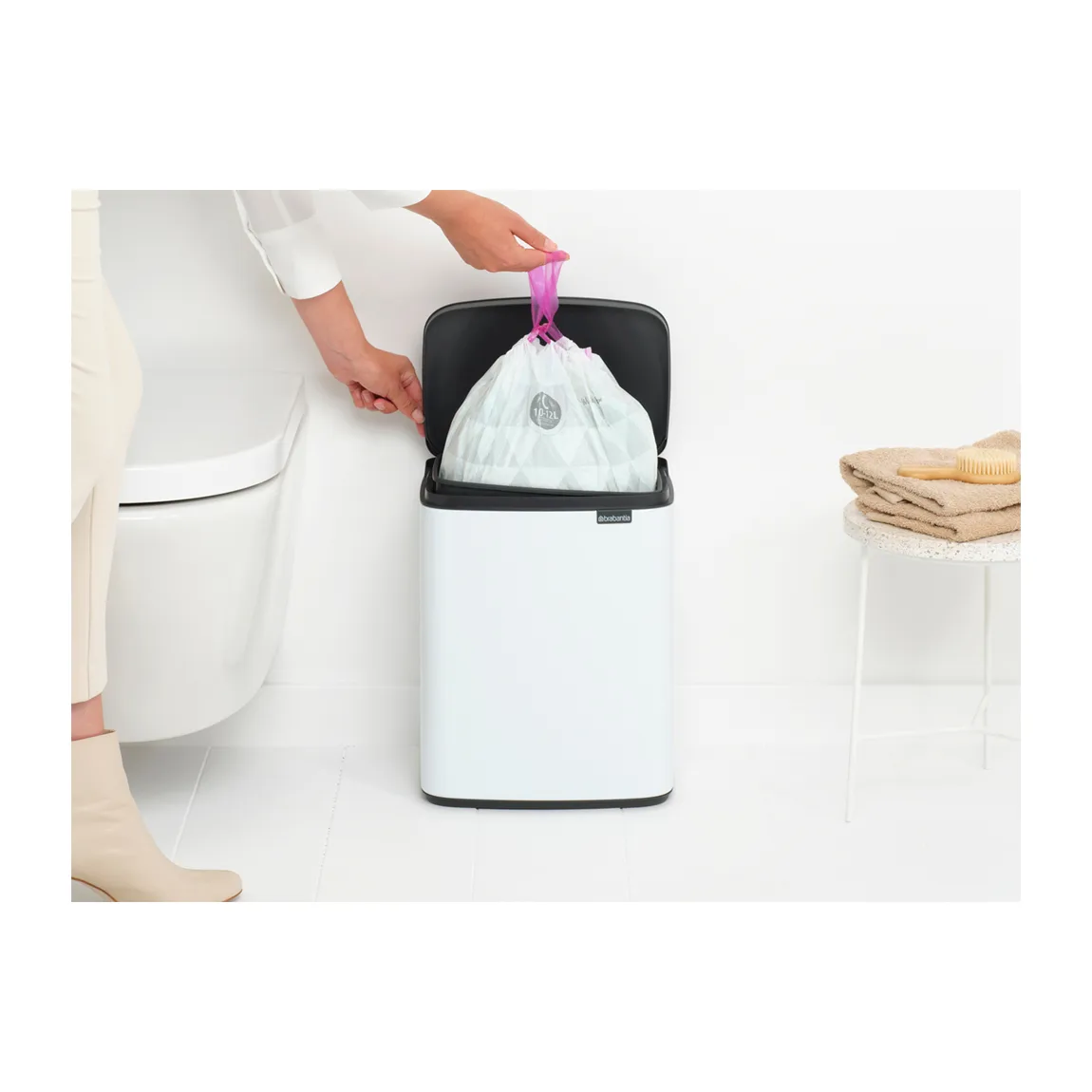 Bo 垃圾桶 12升, 白色 Brabantia