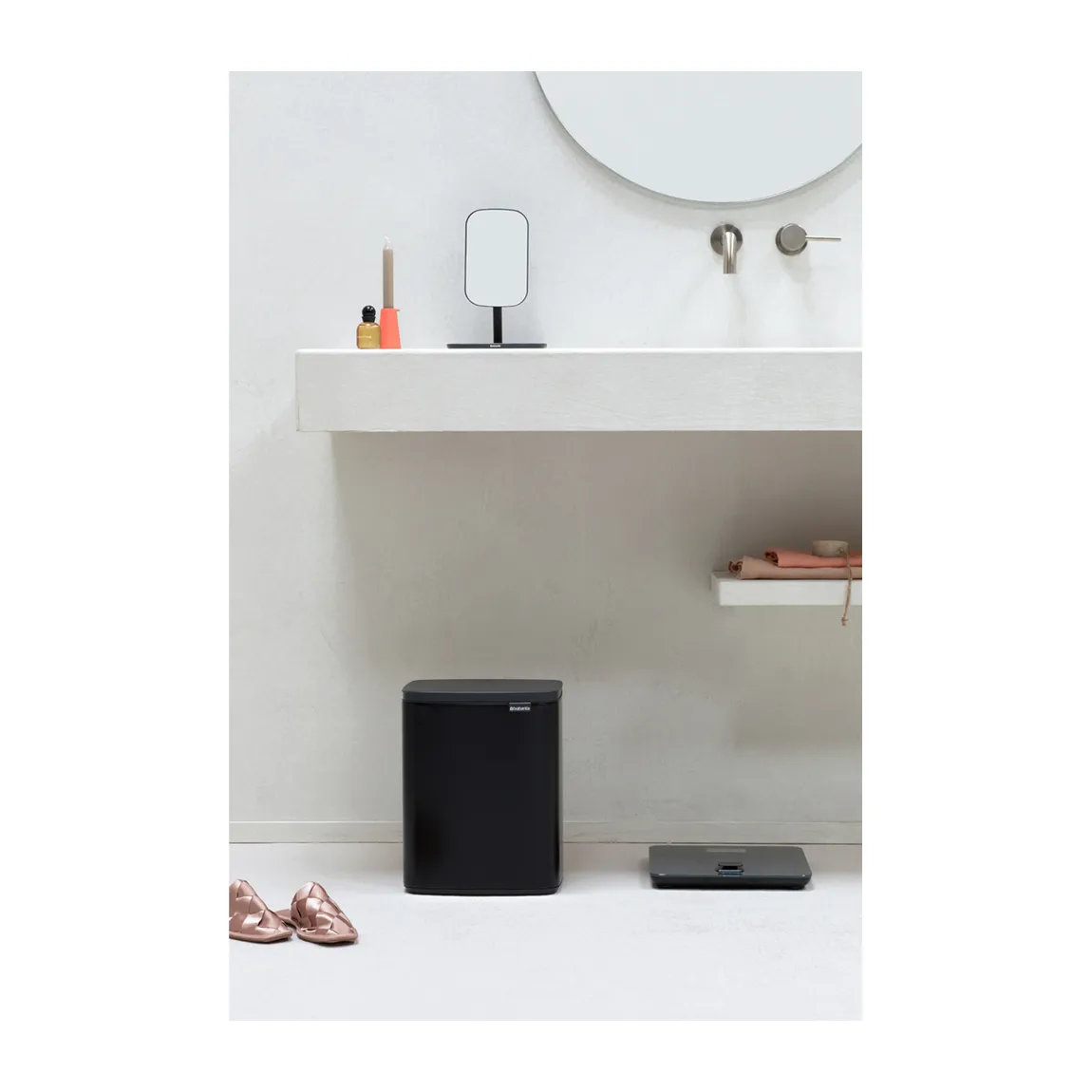 Bo 垃圾桶 12升, 哑光黑色 Brabantia