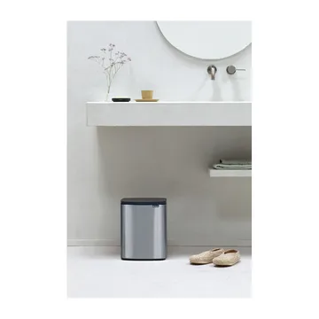 Bo 垃圾桶 12升 - 拉丝钢材_哑光 - Brabantia