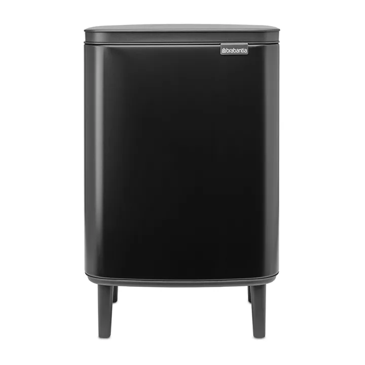 Bo 高款垃圾桶 12升 - 哑光黑色 - Brabantia