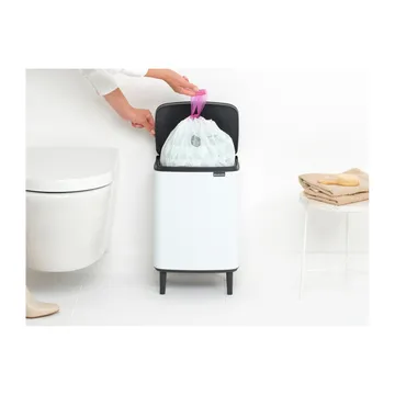 Bo 高款废纸篓12L - 白色 - Brabantia