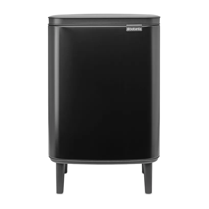 Bo 高款废纸篓12L, 哑光黑色 Brabantia