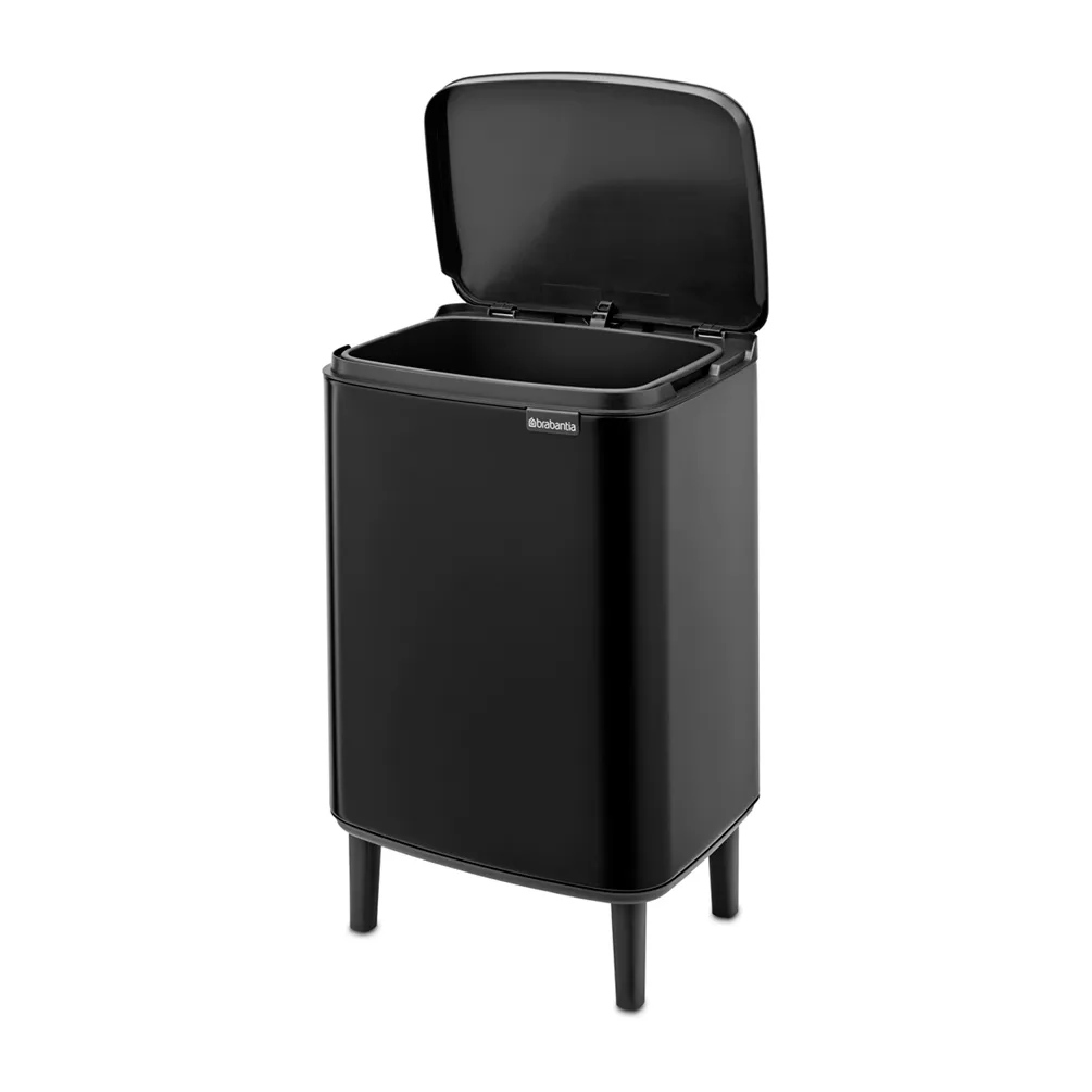 Bo 高款废纸篓12L, 哑光黑色 Brabantia