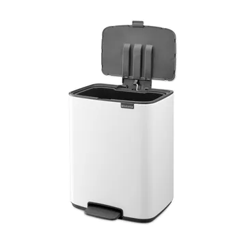 Bo 北欧风格脚踏式垃圾桶12L - 白色 - Brabantia