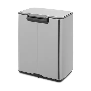 Bo 北欧风格脚踏式垃圾桶12L - 哑光防指纹钢色 - Brabantia