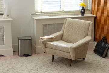 Bo 北欧风格脚踏式垃圾桶12L - 哑光防指纹钢色 - Brabantia