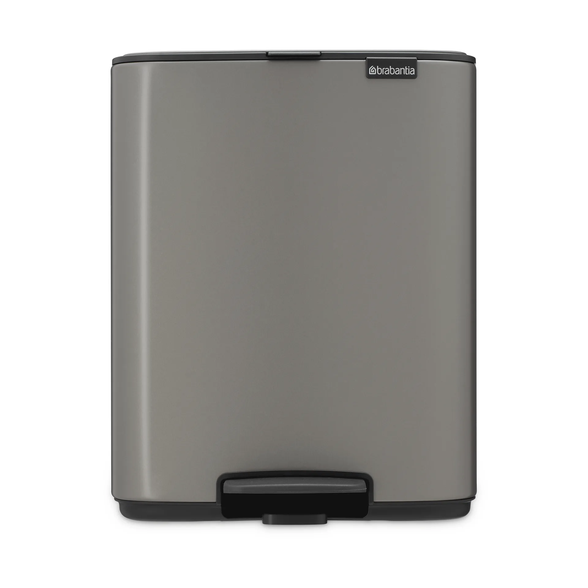 Bo 北欧风格脚踏式垃圾桶12L, 铂金色 Brabantia