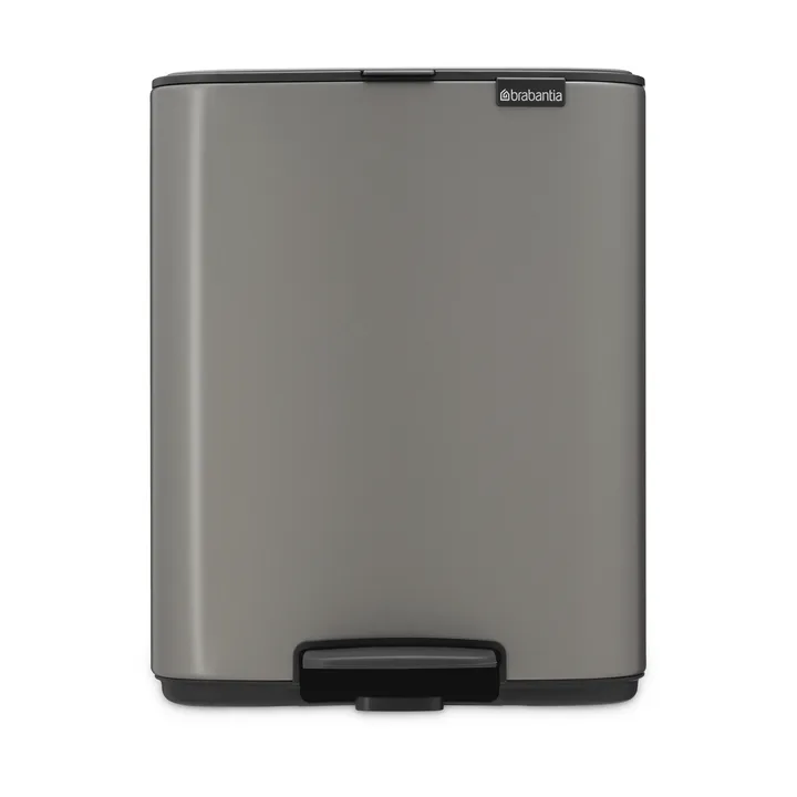 Bo 北欧风格脚踏式垃圾桶12L - 铂金色 - Brabantia