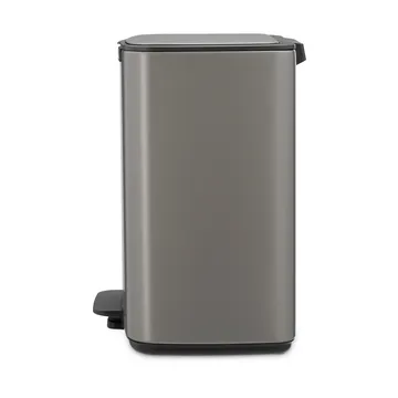 Bo 北欧风格脚踏式垃圾桶12L - 铂金色 - Brabantia
