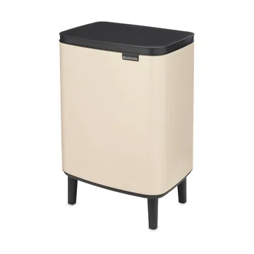 Bo 高款废纸篓12L - 柔和米色 - Brabantia
