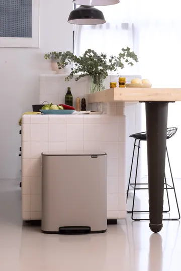 Bo 脚踏垃圾桶2个30L - 柔和灰色 - Brabantia