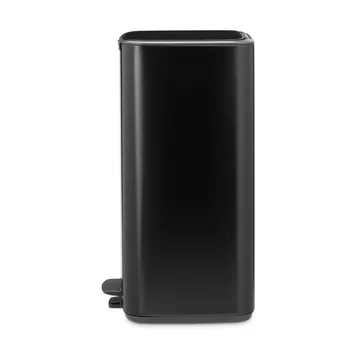 Bo 北欧风格脚踏式垃圾桶30L - 哑光黑色 - Brabantia