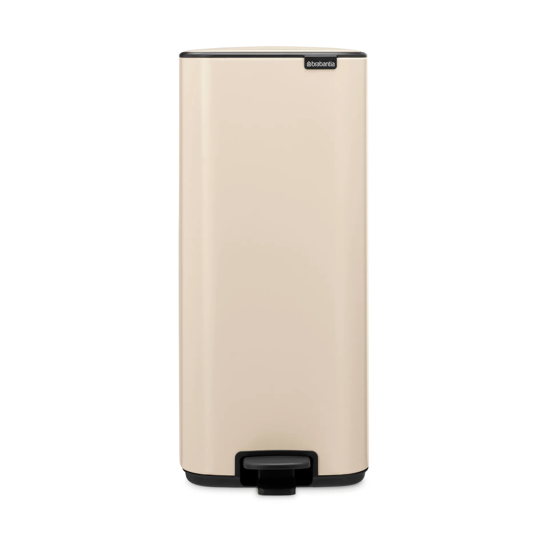 Bo 北欧风格脚踏式垃圾桶30L, 柔和米色 Brabantia