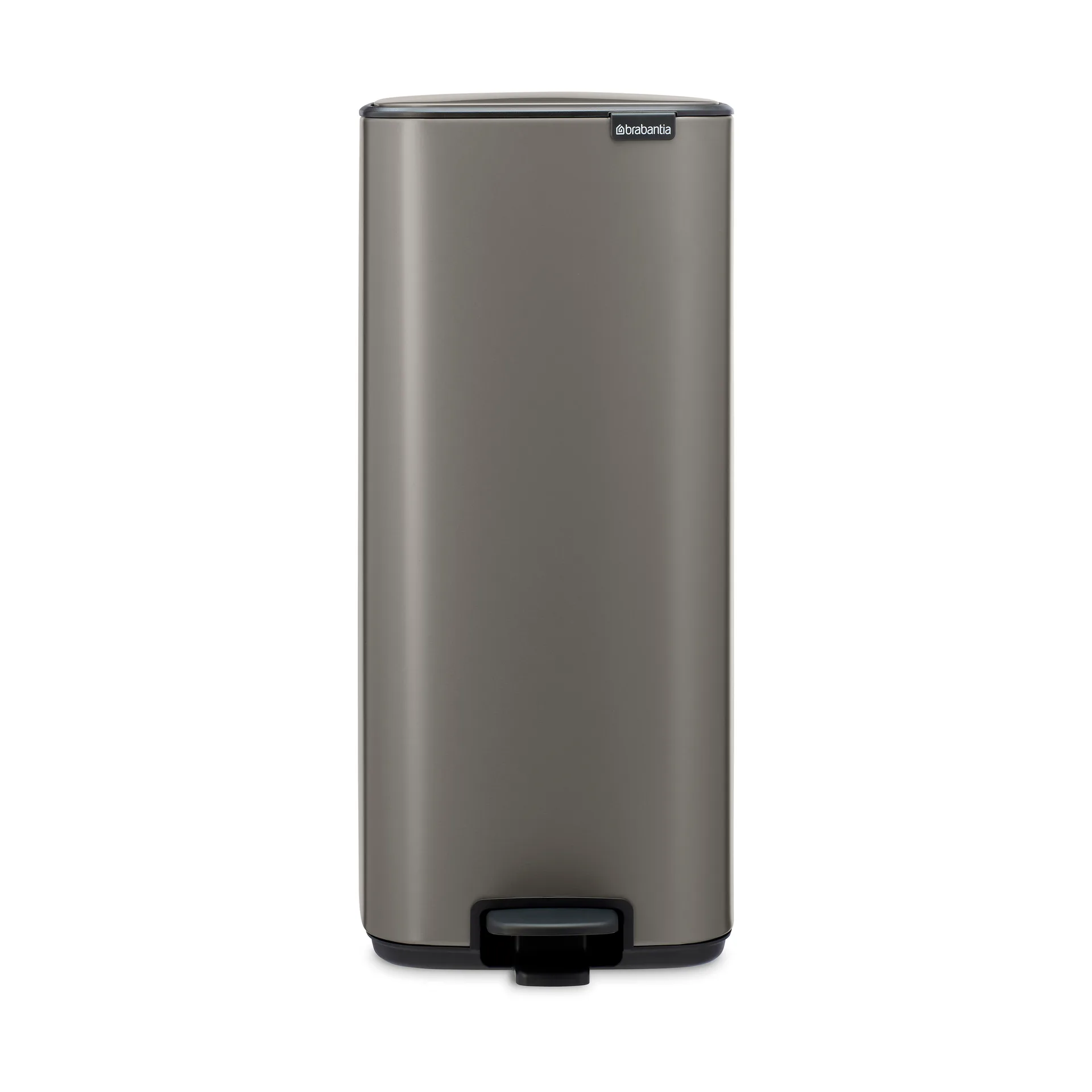 Bo 北欧风格脚踏式垃圾桶30L, 铂金色 Brabantia