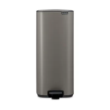 Bo 北欧风格脚踏式垃圾桶30L - 铂金色 - Brabantia