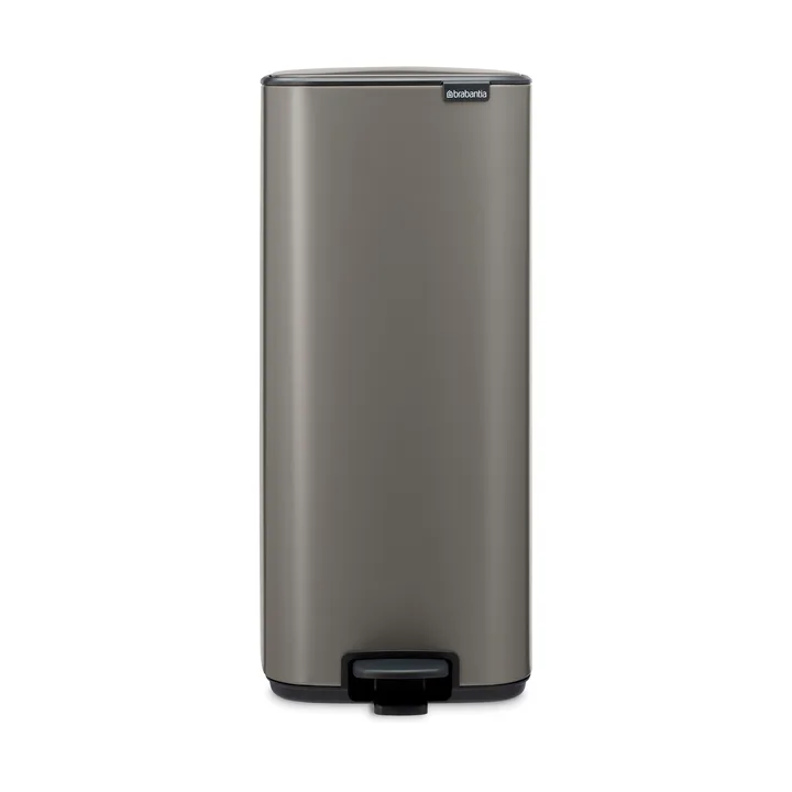 Bo 北欧风格脚踏式垃圾桶30L - 铂金色 - Brabantia