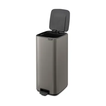 Bo 北欧风格脚踏式垃圾桶30L - 铂金色 - Brabantia
