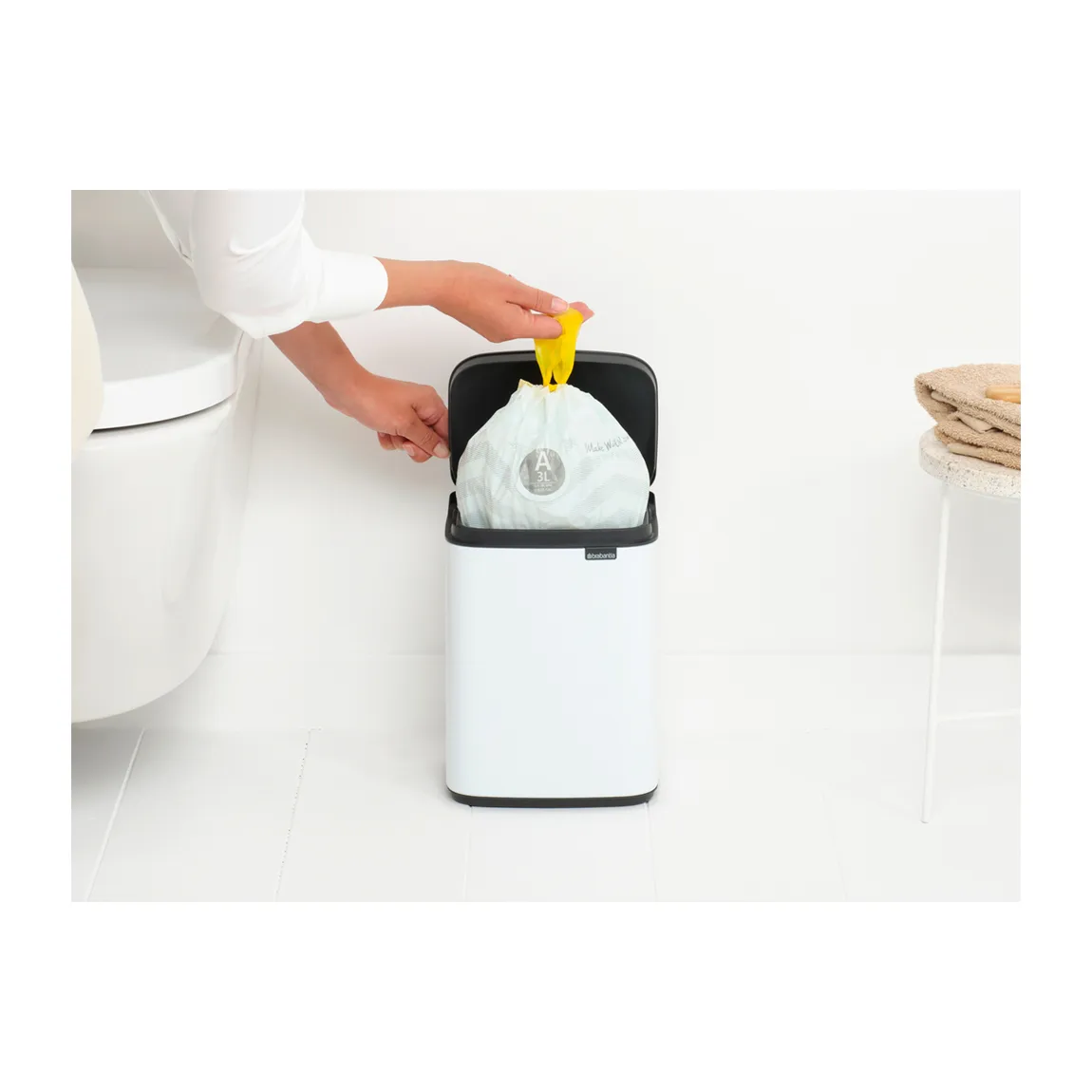 Bo 垃圾桶 4升, 白色 Brabantia