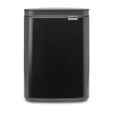 Bo 垃圾桶 4升 - 哑光黑色 - Brabantia