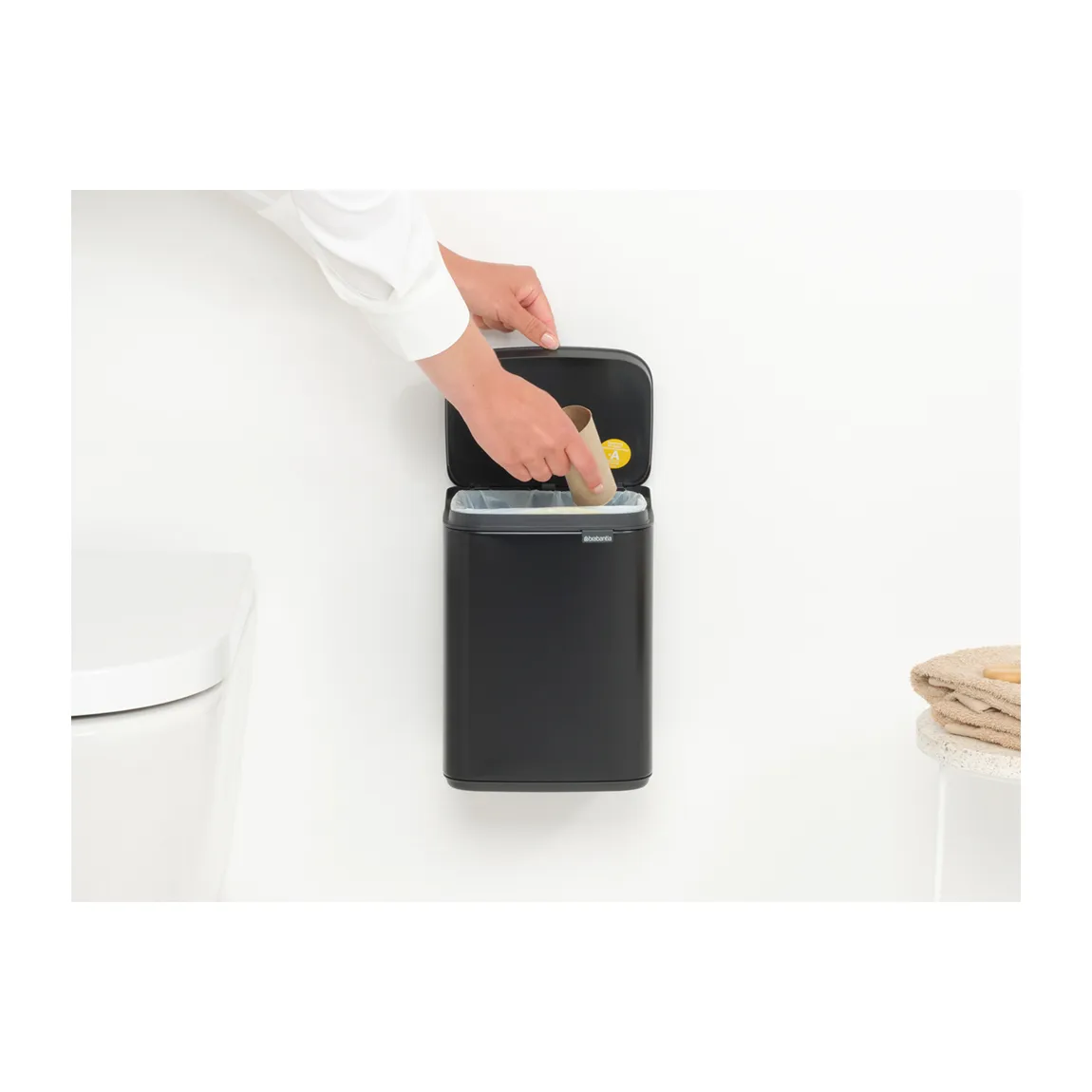 Bo 垃圾桶 4升, 哑光黑色 Brabantia