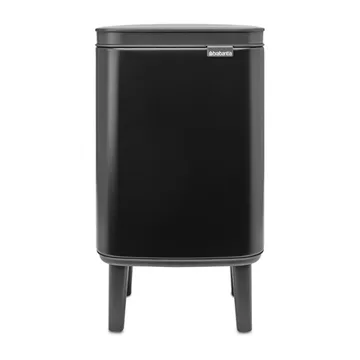 Bo 高款废纸篓4L - 哑光黑色 - Brabantia