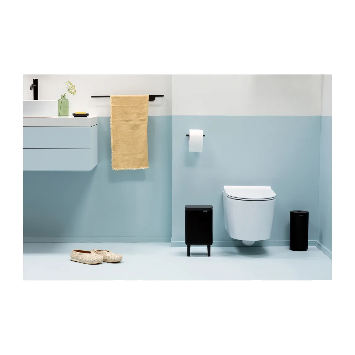 Bo 高款废纸篓4L, 哑光黑色 Brabantia