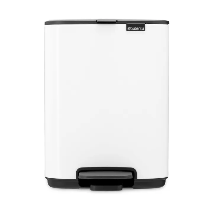 Bo 北欧风格脚踏式垃圾桶4L - 白色 - Brabantia