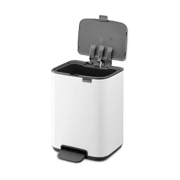 Bo 北欧风格脚踏式垃圾桶4L - 白色 - Brabantia