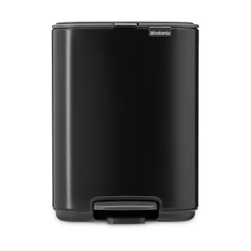 Bo 北欧风格脚踏式垃圾桶4L - 哑光黑色 - Brabantia