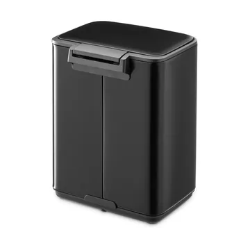 Bo 北欧风格脚踏式垃圾桶4L - 哑光黑色 - Brabantia