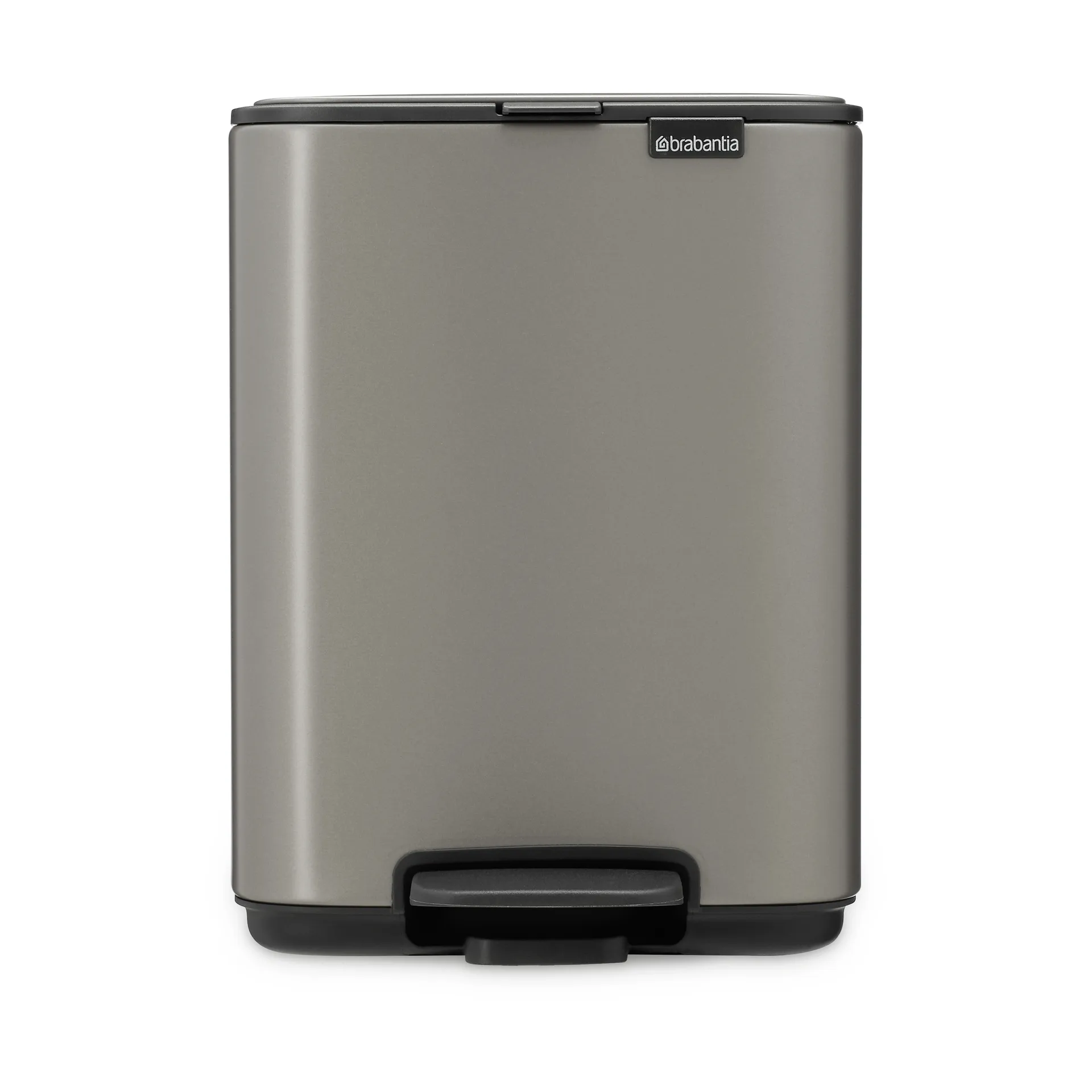 Bo 北欧风格脚踏式垃圾桶4L, 铂金色 Brabantia