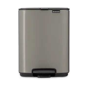 Bo 北欧风格脚踏式垃圾桶4L - 铂金色 - Brabantia