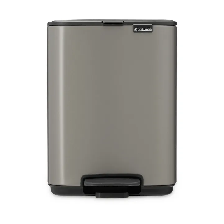Bo 北欧风格脚踏式垃圾桶4L - 铂金色 - Brabantia
