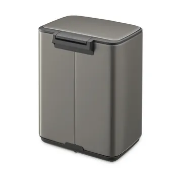 Bo 北欧风格脚踏式垃圾桶4L - 铂金色 - Brabantia